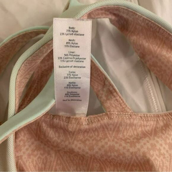 Ivivva girls white and blue tank with cross back detail - 14 - Picture 6 of 6